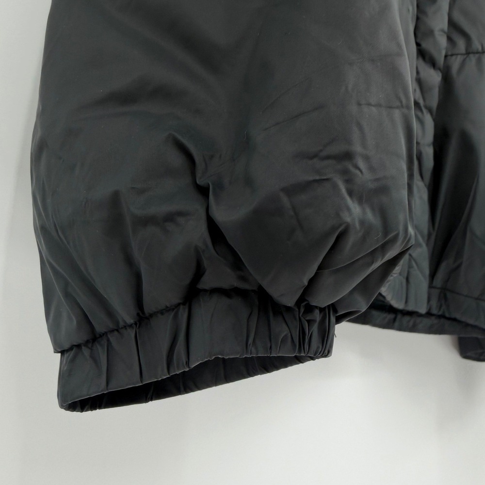 Madewell Womens Black Hooded Puffer Jacket Chevron Quilted Coat XL MA301 FA20 - Picture 8 of 16